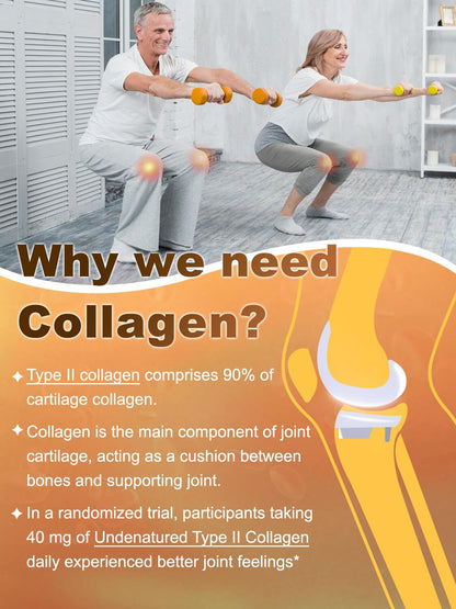 NATURE TARGET Glucosamine Chondroitin – Joint Support with MSM & Collagen (Shellfish Free) 120 Counts