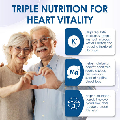 NATURE TARGET Vitamin D3 K2 with Calcium & Magnesium — 6-in-1 Bone & Heart Support, 5000 IU D3, 120 mcg K2 | Gluten-Free, 120 Servings