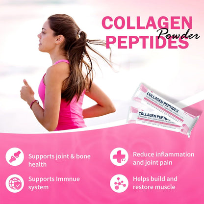 NATURE TARGET Multi Collagen Peptides Powder – Types I–X, Enhanced Absorption, Prebiotics, Sugar-Free, Non-GMO