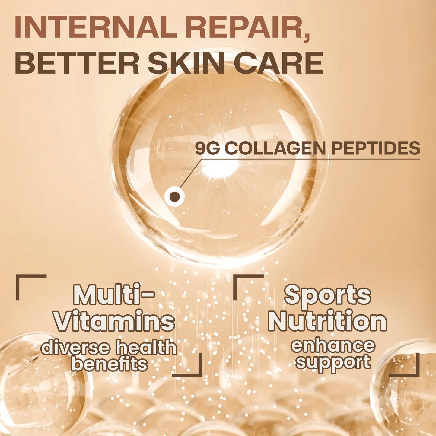Nature Target Multi Collagen Peptides for Women – Vanilla, 35 Servings