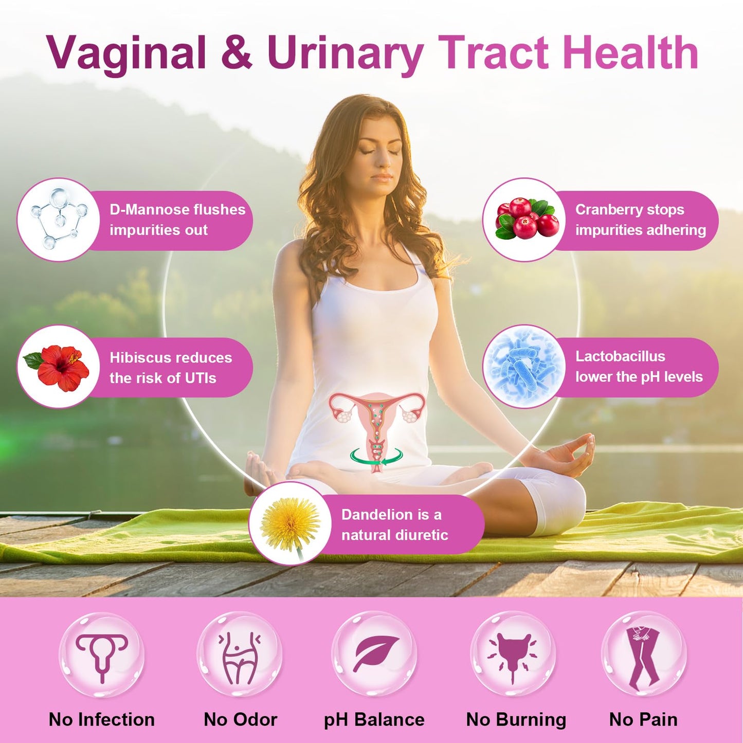 NATURE TARGET Probiotics for Women – 100B CFUs, Enzymes & Cranberry