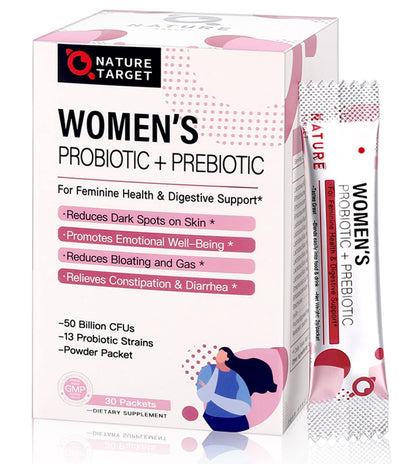 Nature Target Probiotics for Women – Probiotic Powder for Digestive & Immune Health