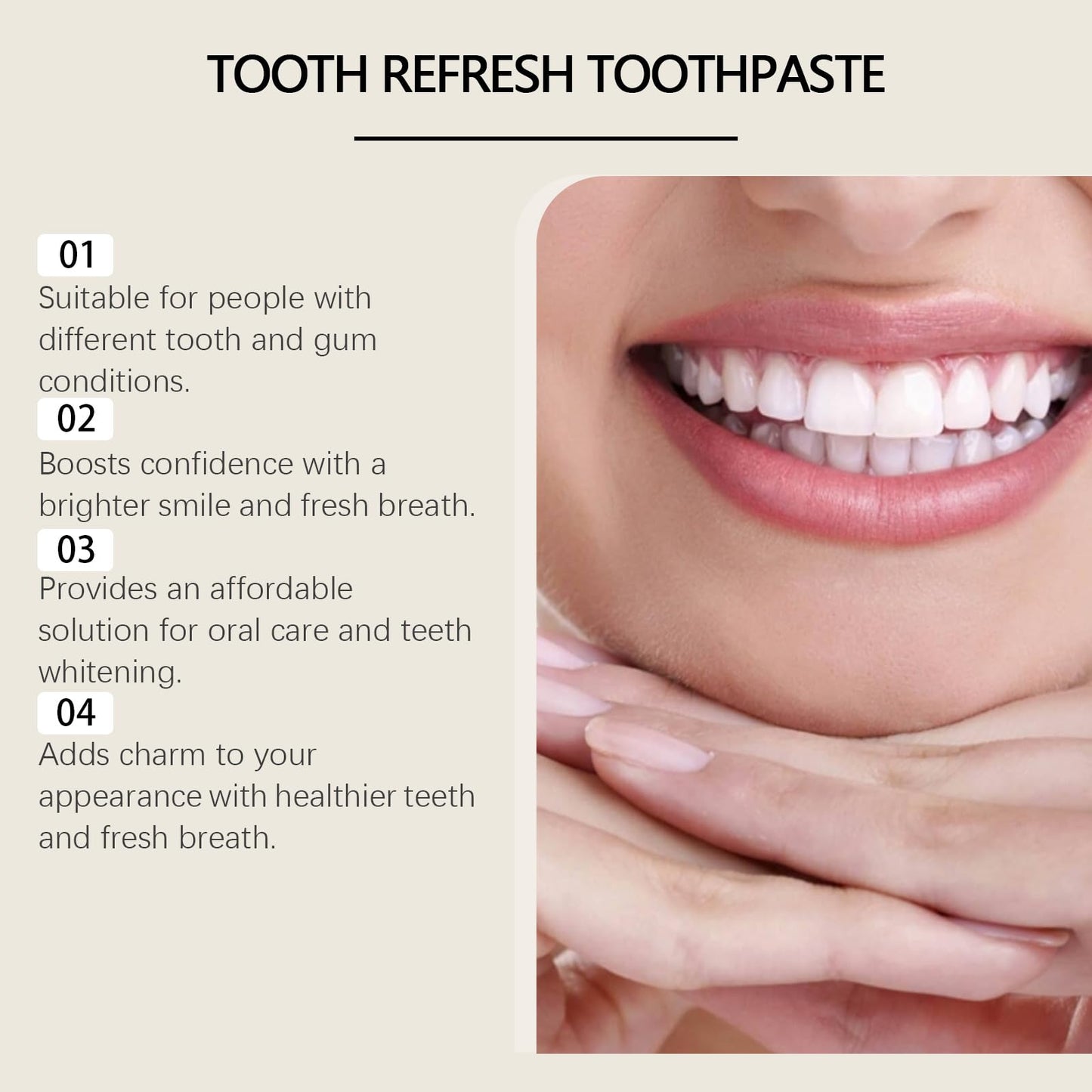 Nature Tooth Refresh Toothpaste – Whitening & Fresh Breath (100g)