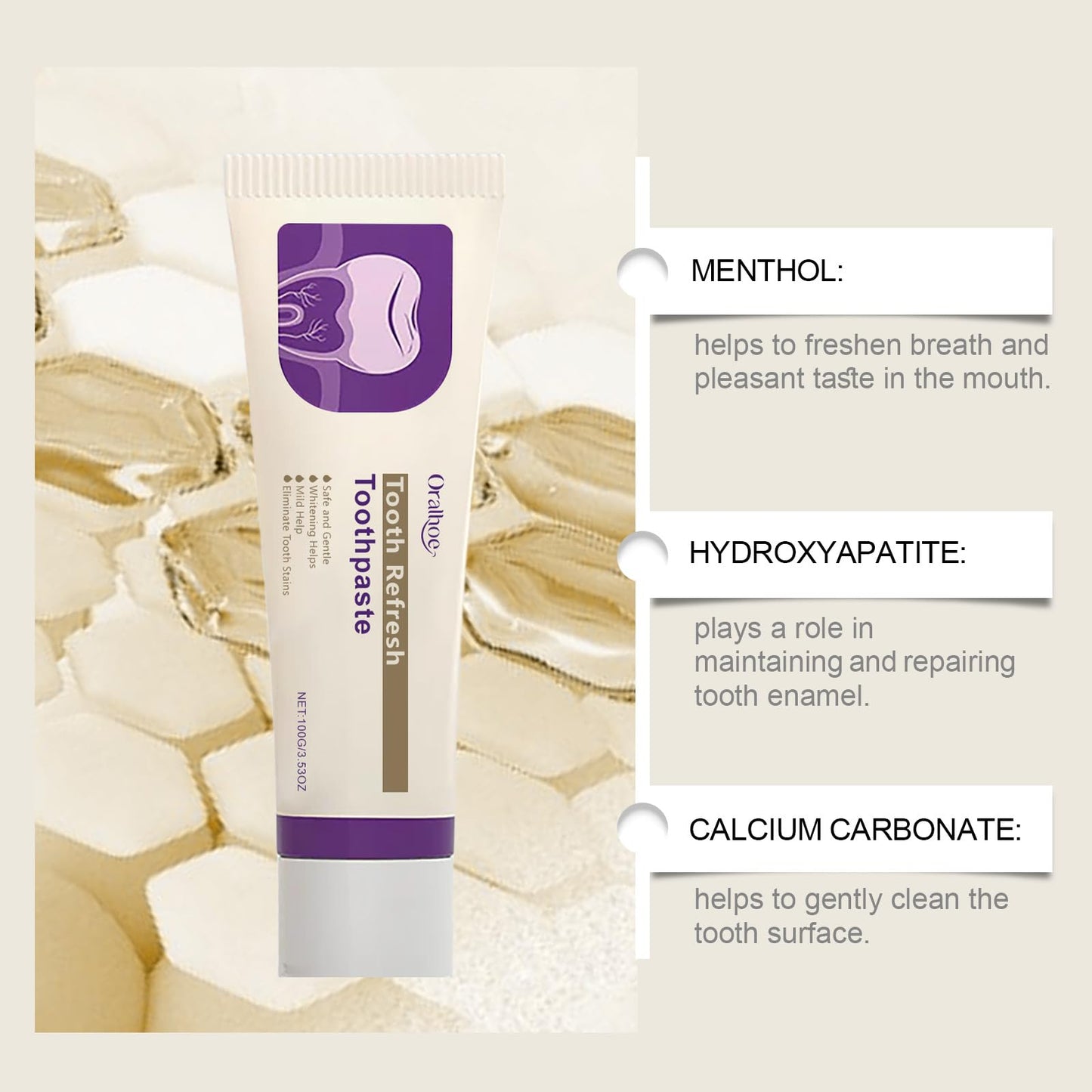 Nature Tooth Refresh Toothpaste – Whitening & Fresh Breath (100g)