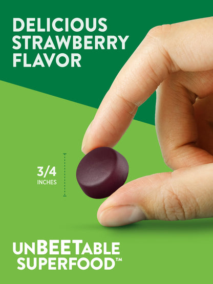 Nature's Truth Beet Root Gummies | 60 Count | Strawberry Flavor | Vegan, Non-GMO & Gluten Free