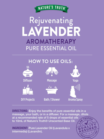 Nature's Truth Aromatherapy Lavender Essential Oil - 15 mL