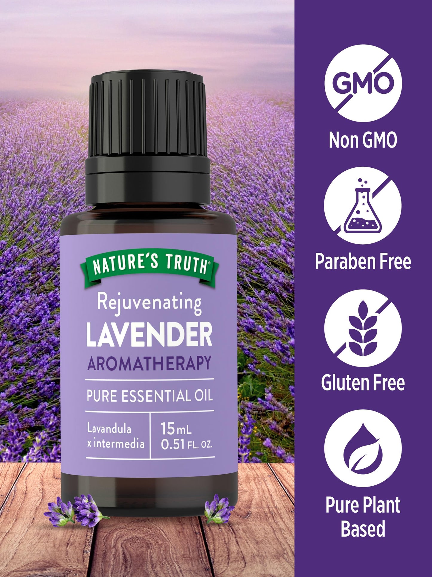 Nature's Truth Aromatherapy Lavender Essential Oil - 15 mL
