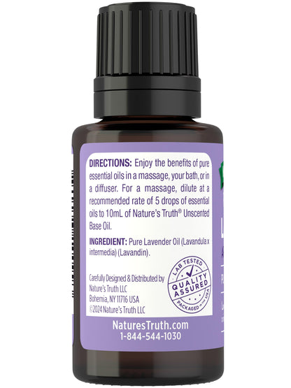 Nature's Truth Aromatherapy Lavender Essential Oil - 15 mL