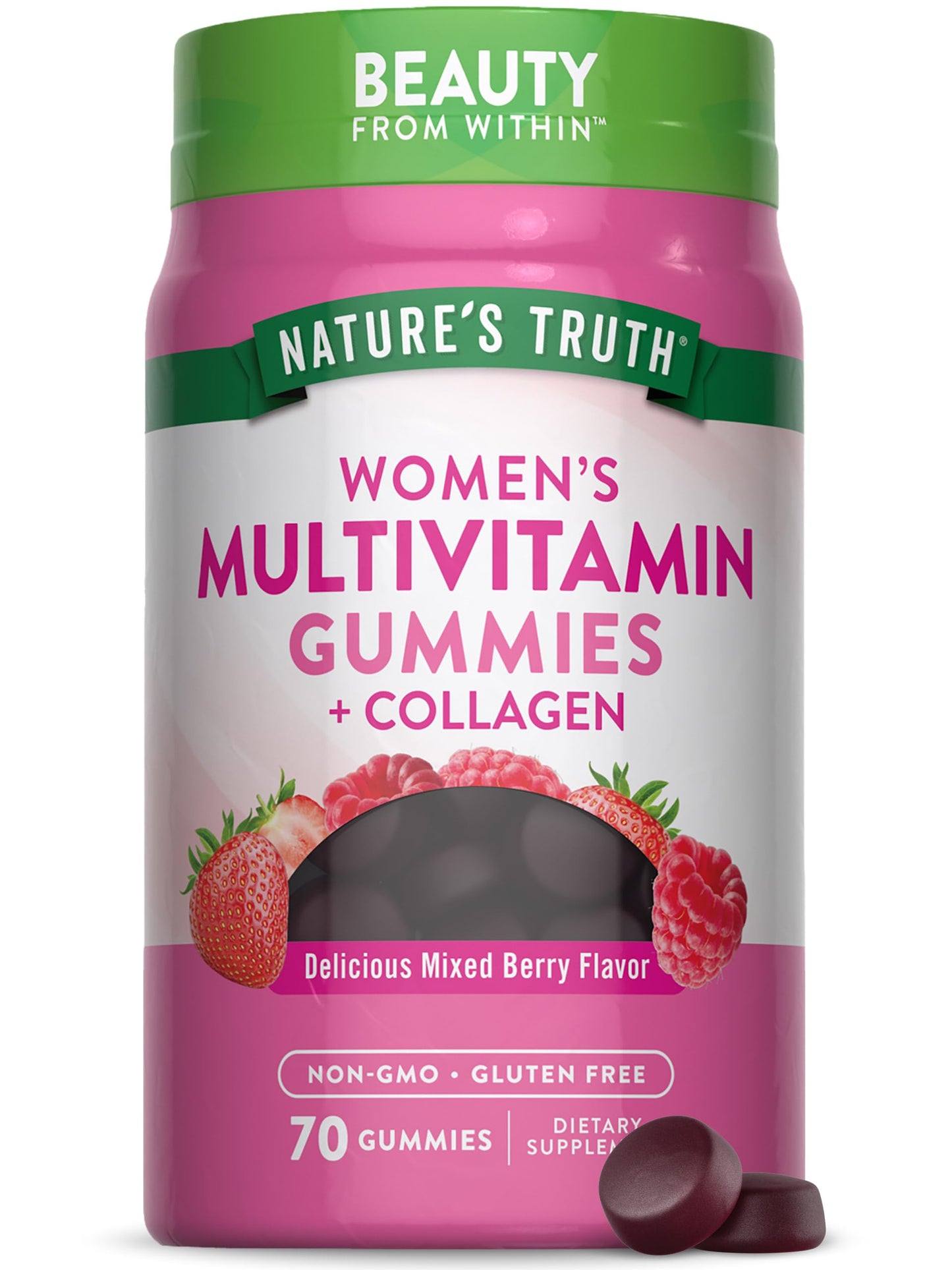 Nature's Truth Women's Multivitamin Gummies with Collagen & Biotin - 70 Count (Non-GMO, Gluten Free)