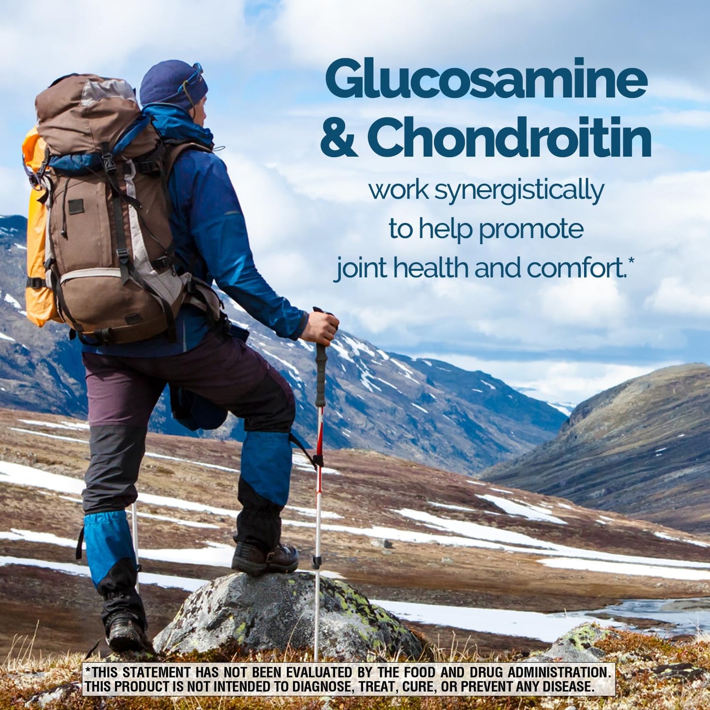 Nature's Wonder Triple Strength Glucosamine Chondroitin with MSM & Hyaluronic Acid for Joint Health – 90 Tablets (Pack of 2)