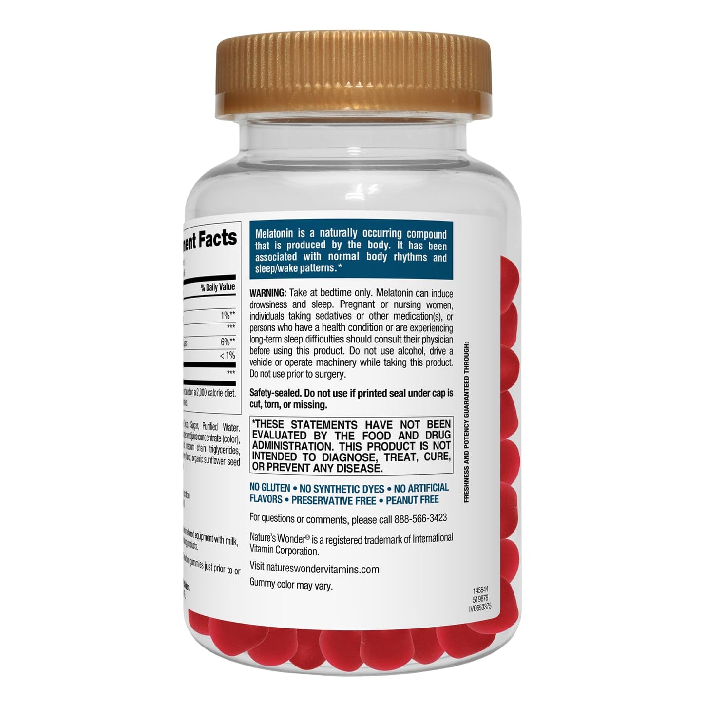 Nature's Wonder Drug-Free Melatonin Gummies – 10 mg, 90 Count (Pack of 2)