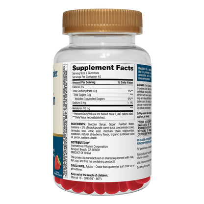Nature's Wonder Drug-Free Melatonin Gummies – 10 mg, 90 Count (Pack of 2)