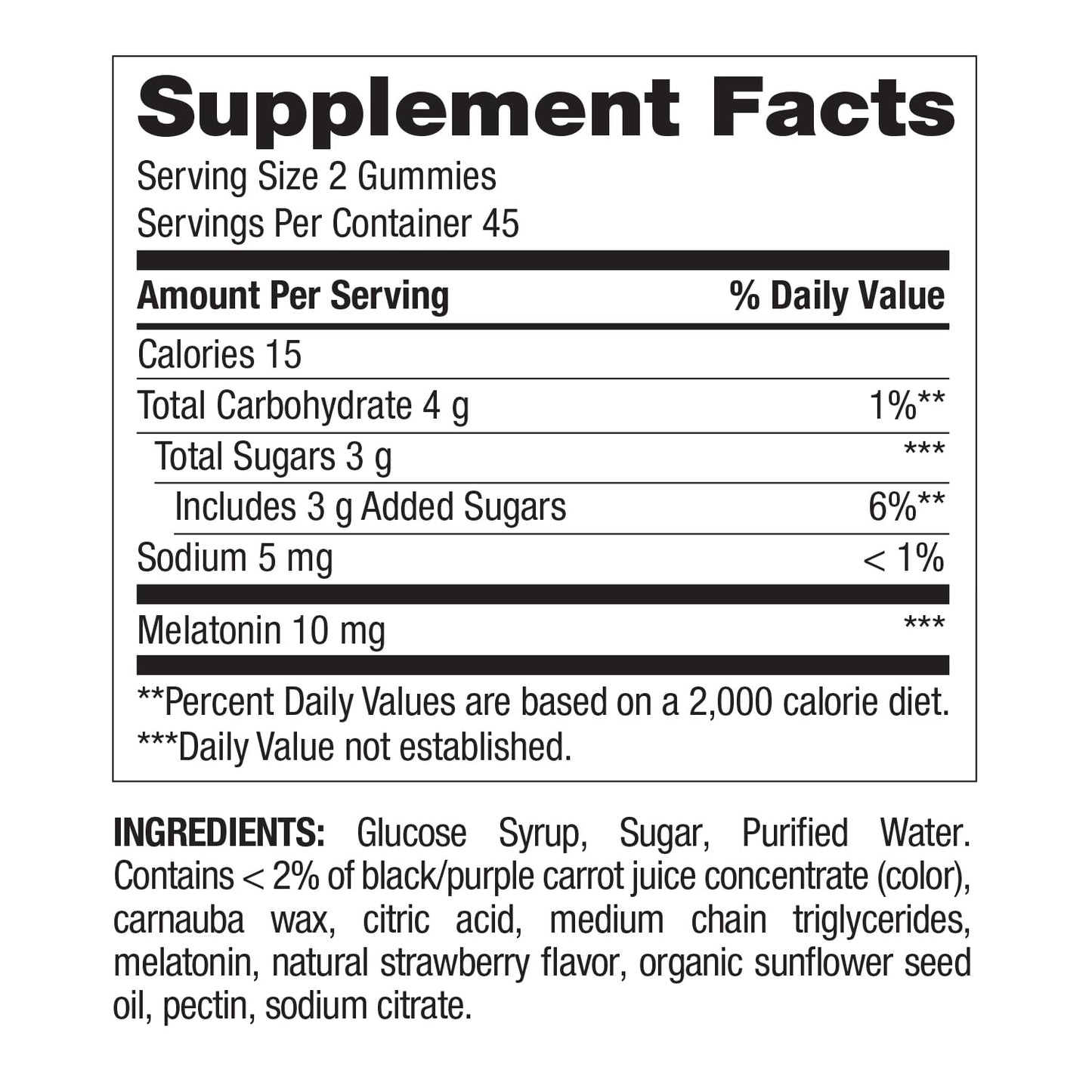 Nature's Wonder Drug-Free Melatonin Gummies – 10 mg, 90 Count (Pack of 2)