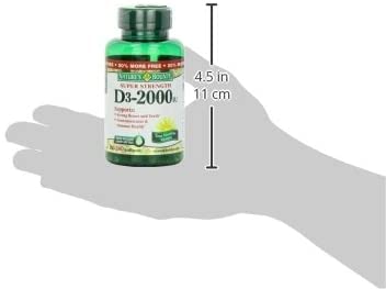 Nature's Bounty Vitamin D 2,000 IU Softgels | Vitamin D3 Supplement