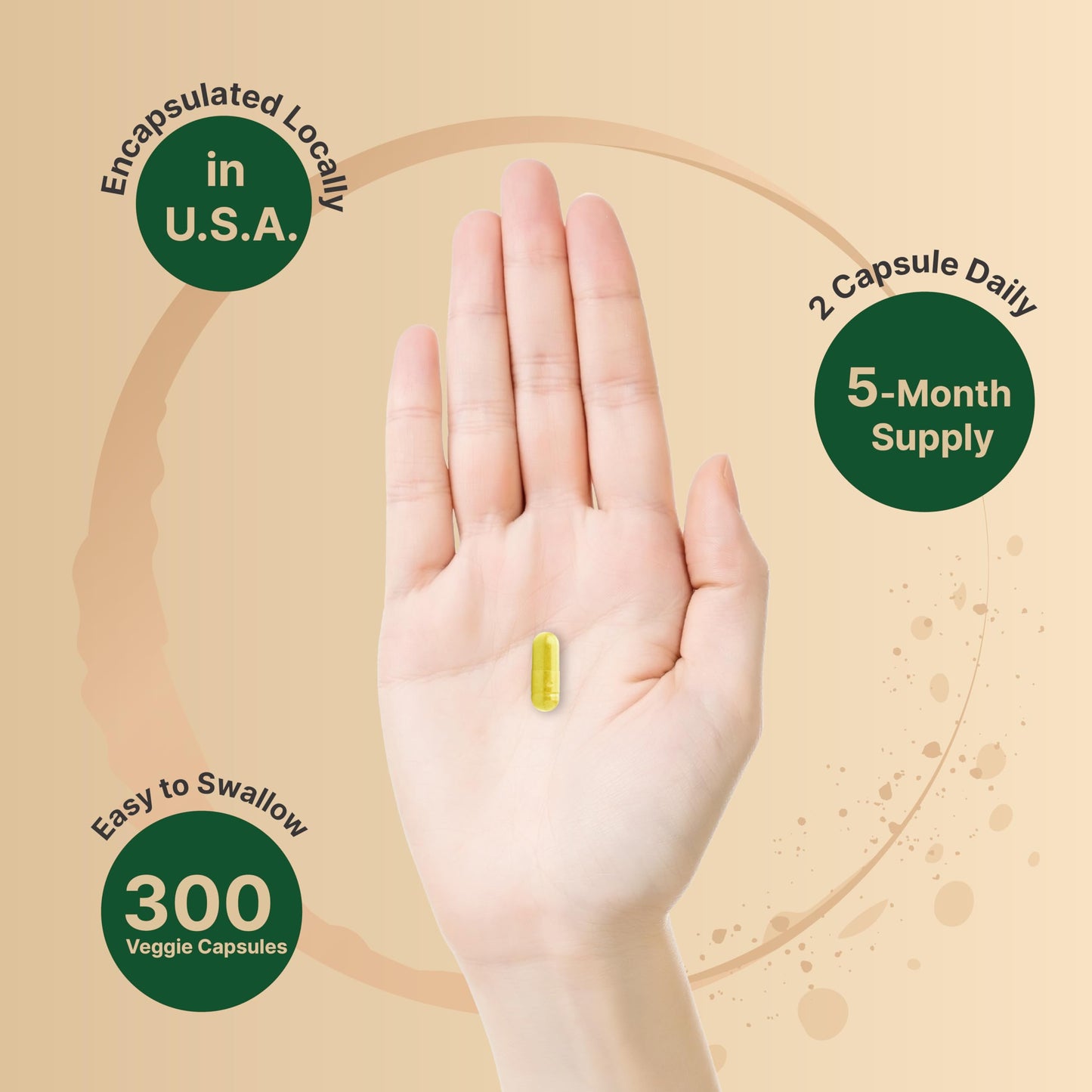 NatureBell Berberine 500mg – 300 Veggie Capsules | 5:1 Root Extract, Plant Based
