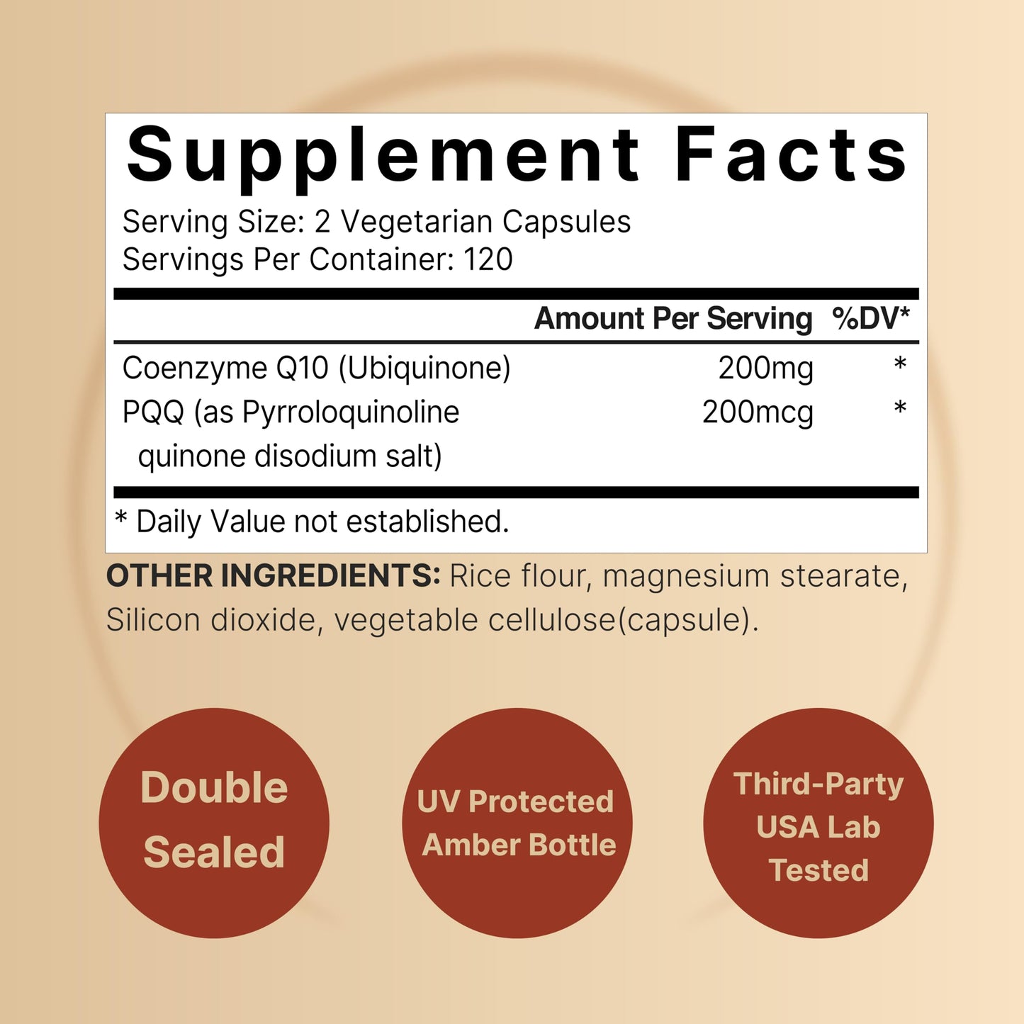 NatureBell CoQ10 200mg with PQQ – 240 Veggie Capsules | High Absorption