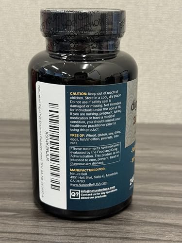NatureBell Digestive Enzymes with Probiotics & Prebiotics, 240 Veggie Capsules