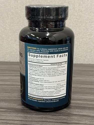 NatureBell Digestive Enzymes with Probiotics & Prebiotics, 240 Veggie Capsules