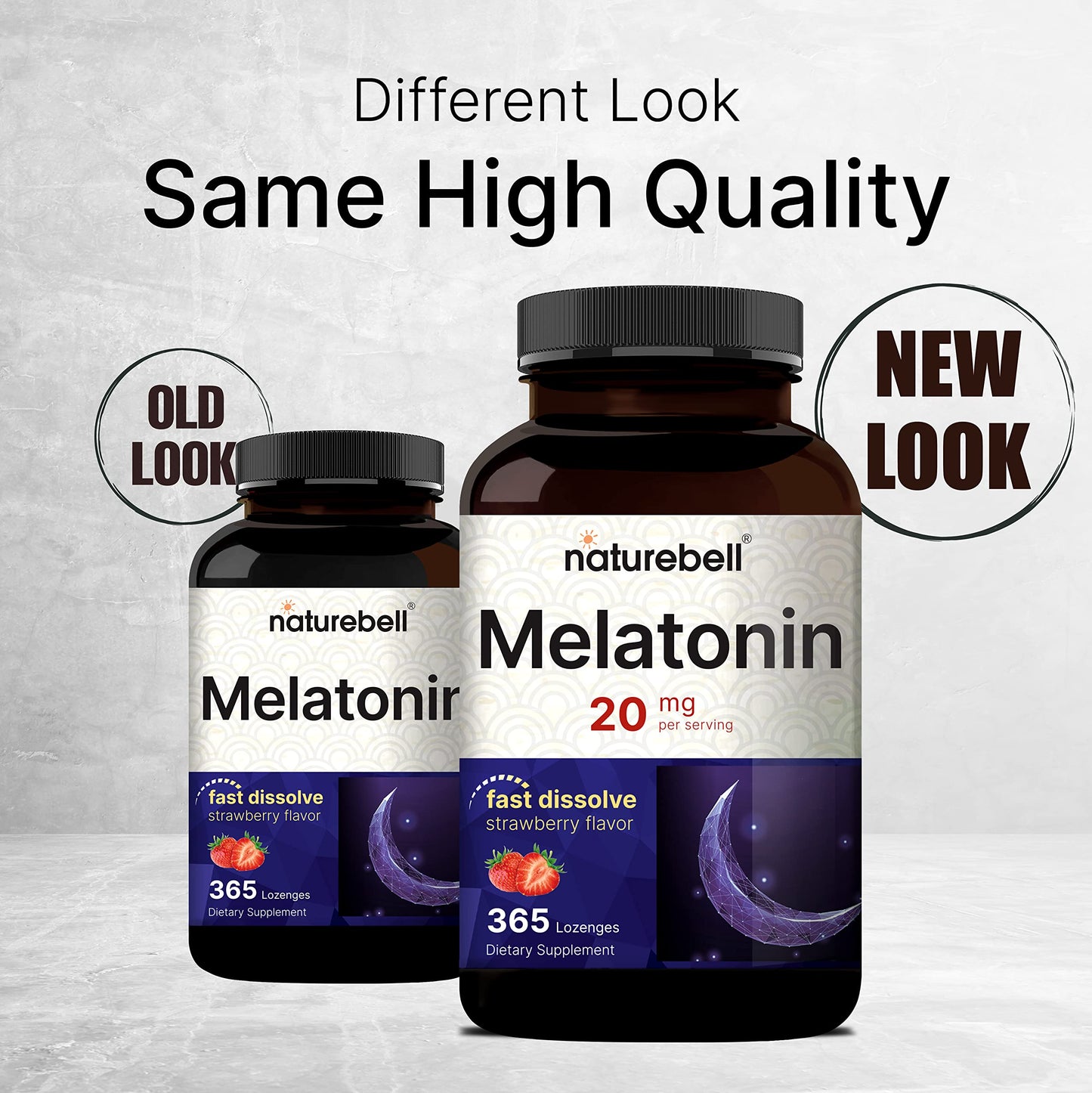 NatureBell Melatonin 20mg – 365 Fast-Dissolve Chewables, Strawberry | 1 Year Supply, Non-GMO & Gluten-Free