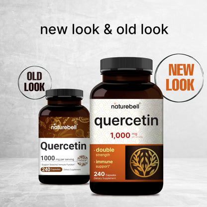 NatureBell Quercetin 1000mg per Serving – 240 Capsules | Immune Support