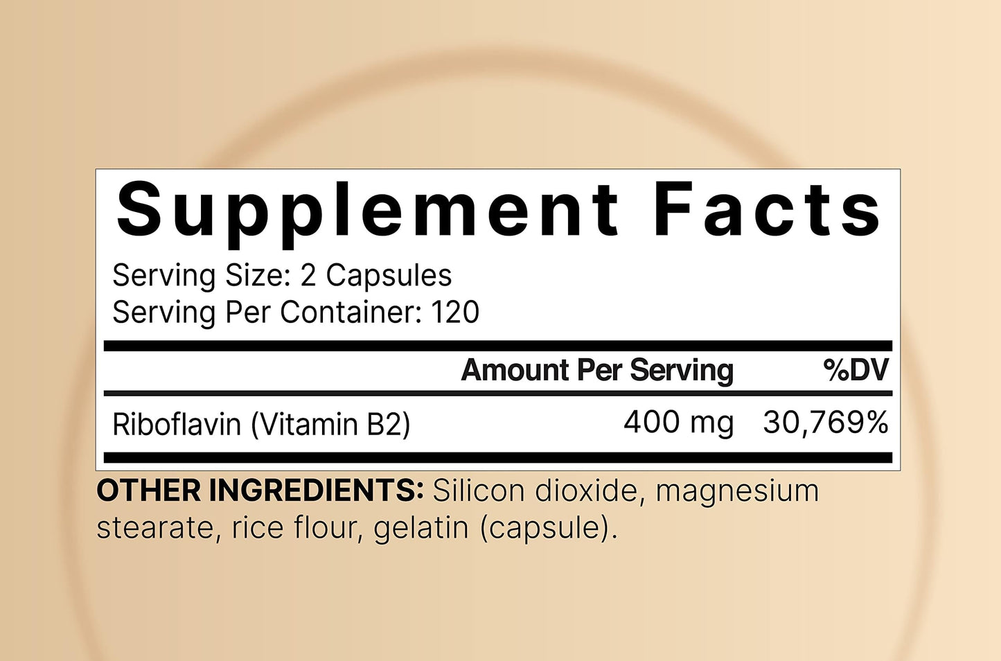 NatureBell Vitamin B2 Riboflavin 400mg - 240 Capsules | Essential Daily B Vitamin, Non-GMO, Gluten Free