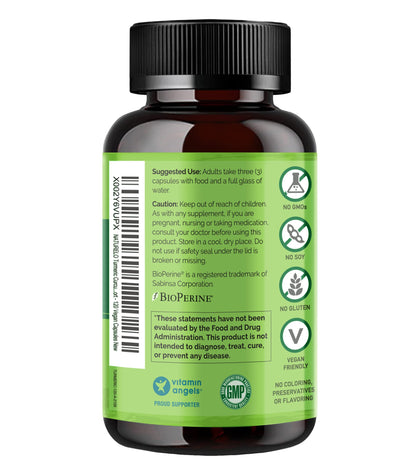 NATURELO Turmeric Curcumin with BioPerine - Plant-Based Joint Support (120 Vegan Capsules)