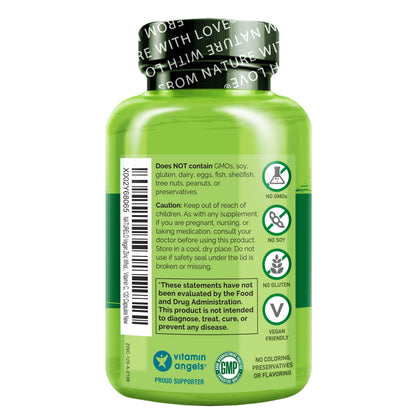 NATURELO Vegan Zinc Immune Support Capsules – Pack of 2 (120 Capsules)