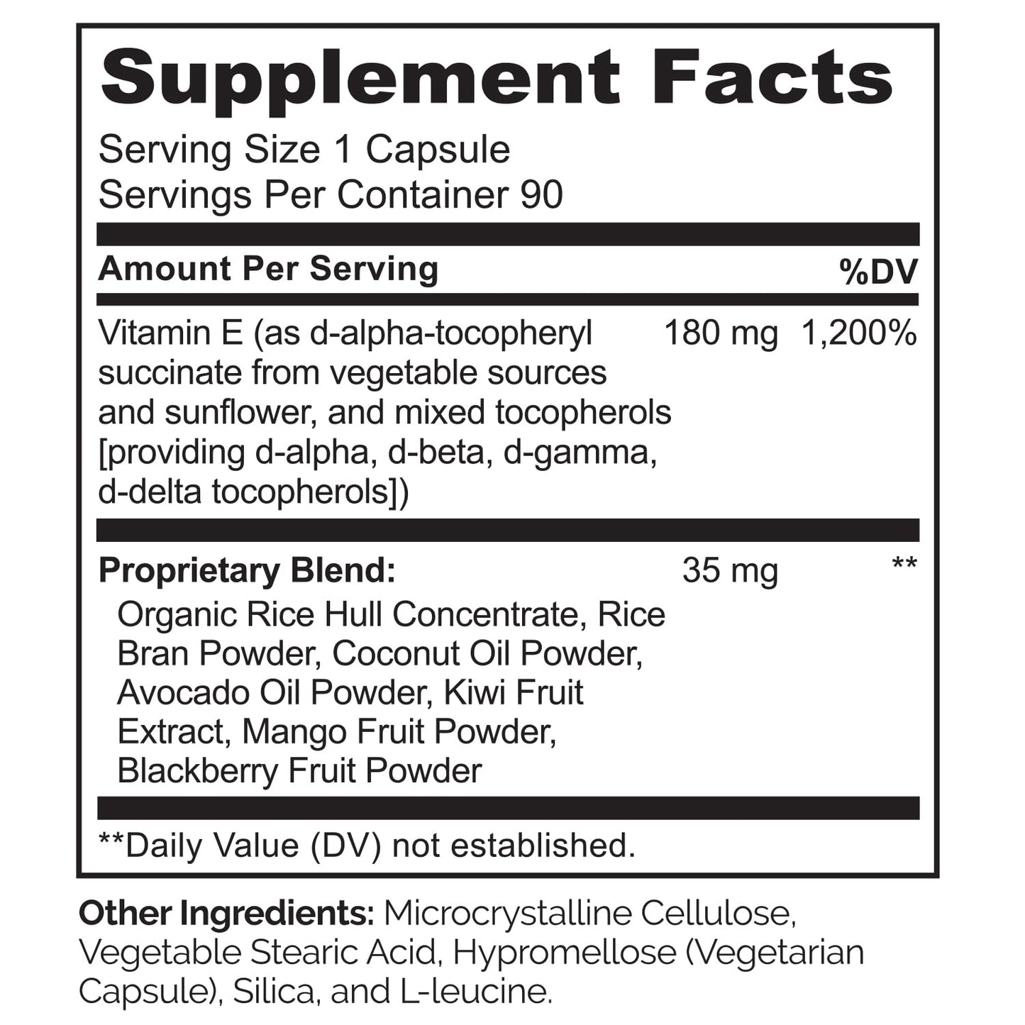 NATURELO Vitamin E 180 mg from Organic Whole Foods – Vegan, Non-GMO, Soy Free, 90 Capsules (Pack of 2)