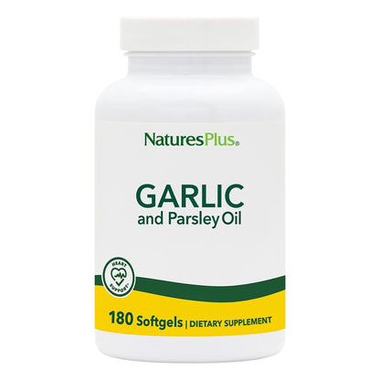 Nature's Plus Garlic & Parsley Softgels – Supports Heart Health, Healthy Cholesterol & Blood Pressure (180 Servings)