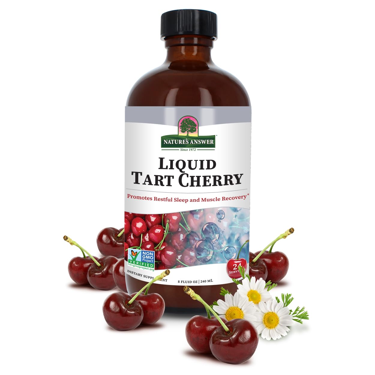 Nature's Answer Tart Cherry 8 oz Liquid | Supports Recovery & Sleep | Non-GMO, Gluten-Free, Vegan