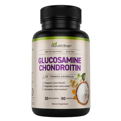 Nature's Base Glucosamine Chondroitin MSM Collagen – Joint Support (90 Capsules)