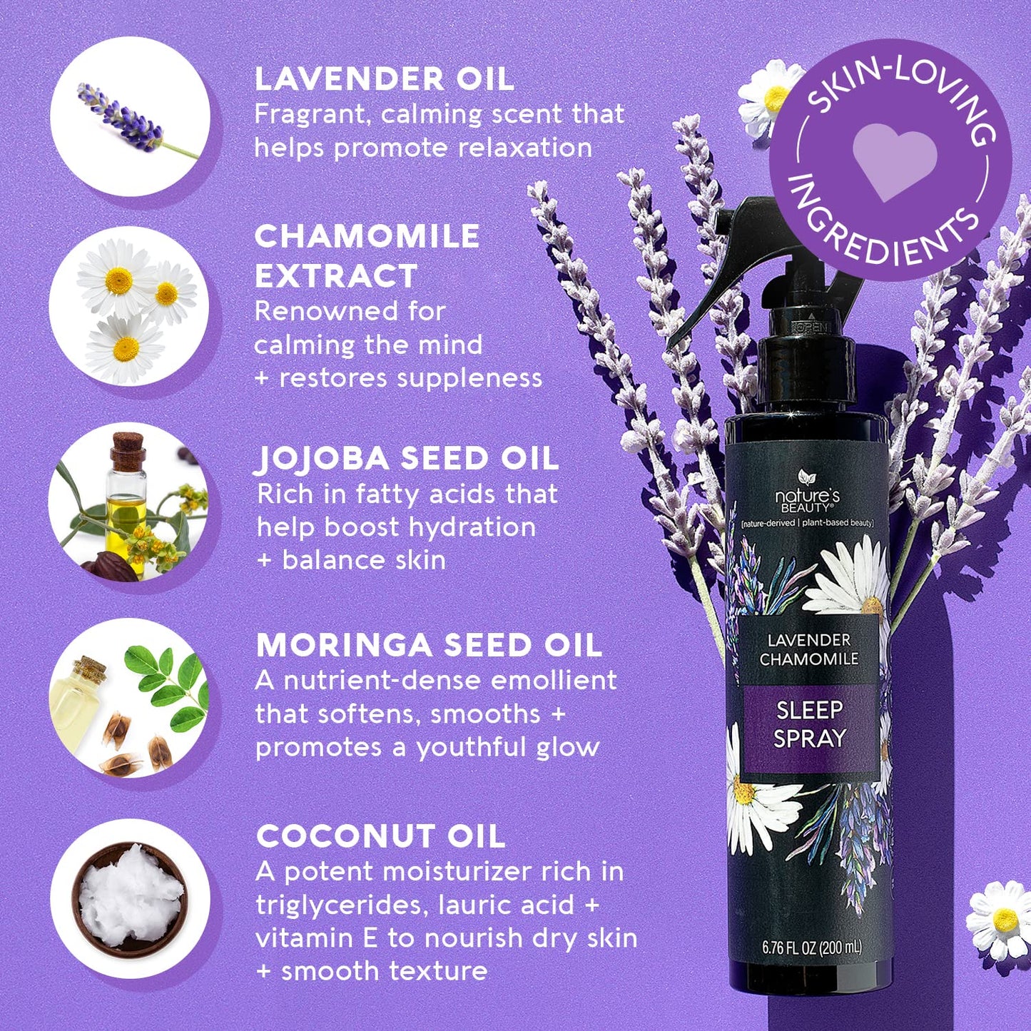 Nature's Beauty Lavender Chamomile Sleep Spray Multi-Pack – 2 Pack