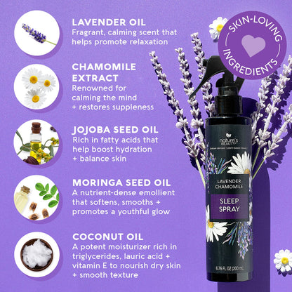 Nature's Beauty Lavender Chamomile Sleep Spray Multi-Pack – 2 Pack