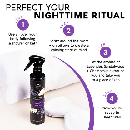 Nature's Beauty Lavender Chamomile Sleep Spray Multi-Pack – 2 Pack