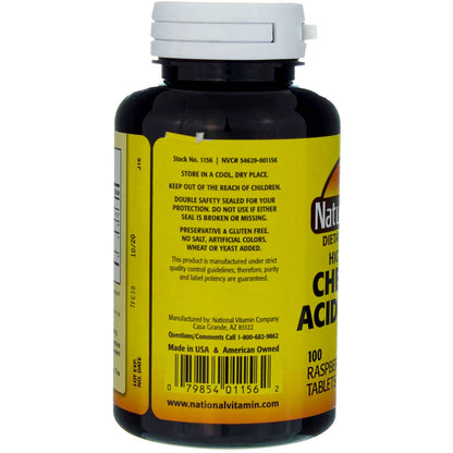 Nature's Blend Acidophilus Chewable Raspberry Flavor – 100 Tablets per Bottle, Pack of 2
