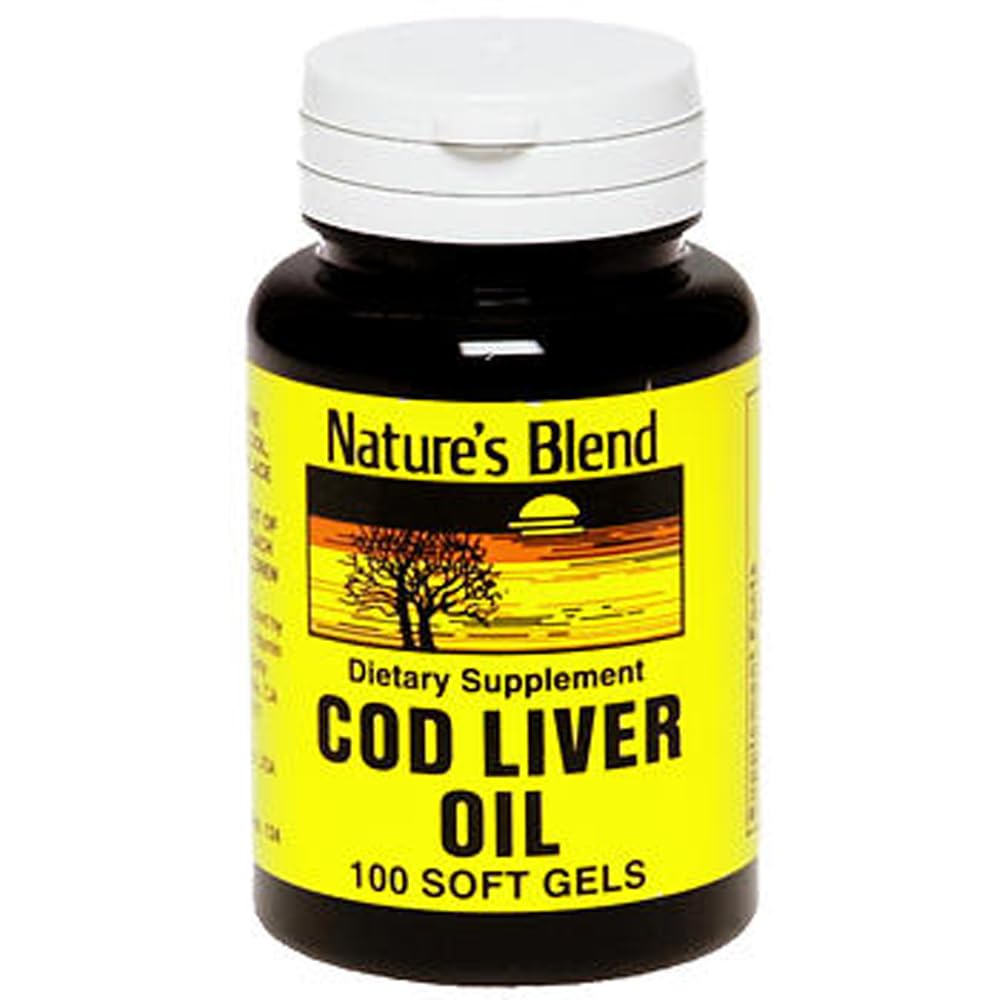Nature's Blend Cod Liver Oil 100 Softgels | American Made