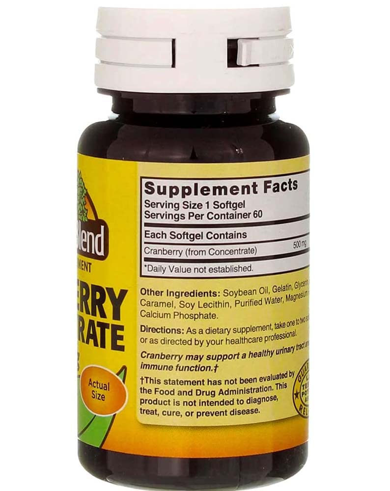 Nature's Blend Cranberry Concentrate 500 mg 60 Sgels