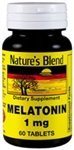Nature's Blend Melatonin 1 mg - 60 Tablets | Sleep Support, American Made