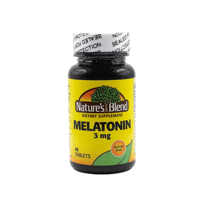 Nature's Blend Melatonin 3 mg - 60 Tablets | Sleep Support