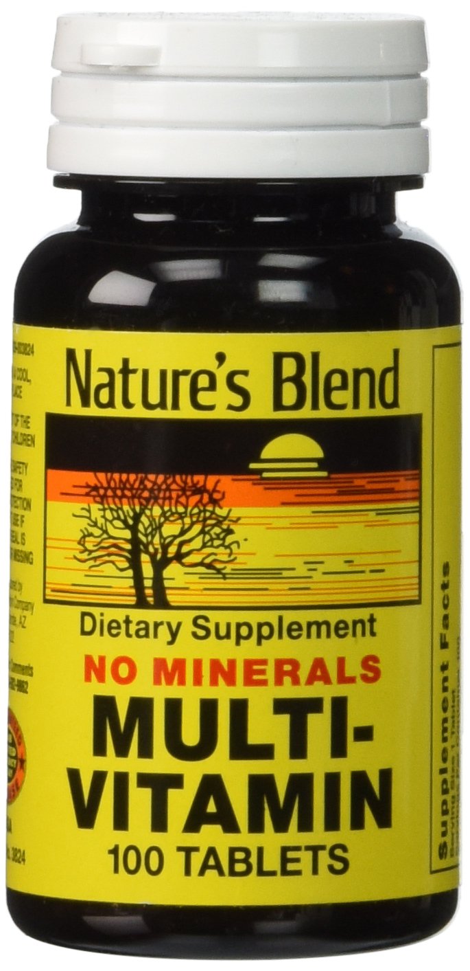 Nature's Blend Multivitamin No Minerals – 100 Tabs (Model 3824)
