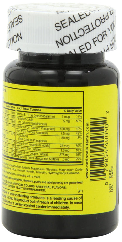 Nature's Blend NAT B Multivitamin & Min TB – 100 Count (Assorted)