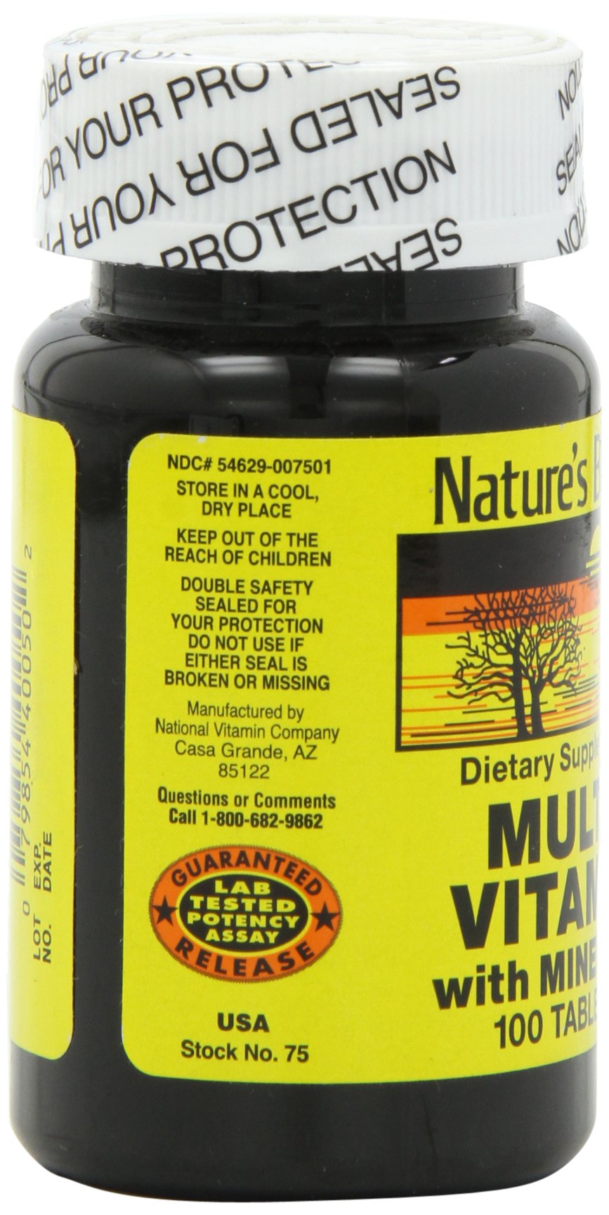 Nature's Blend NAT B Multivitamin & Min TB – 100 Count (Assorted)