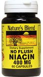 Nature's Blend Niacin No Flush 400 mg - 60 Capsules | Gluten Free