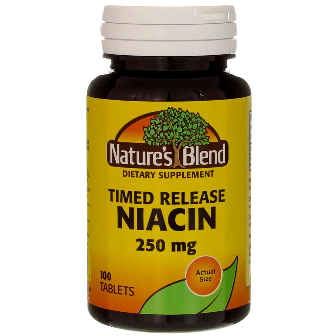 Nature's Blend Niacin Timed Release 250 mg – 100 Tabs | Gluten Free