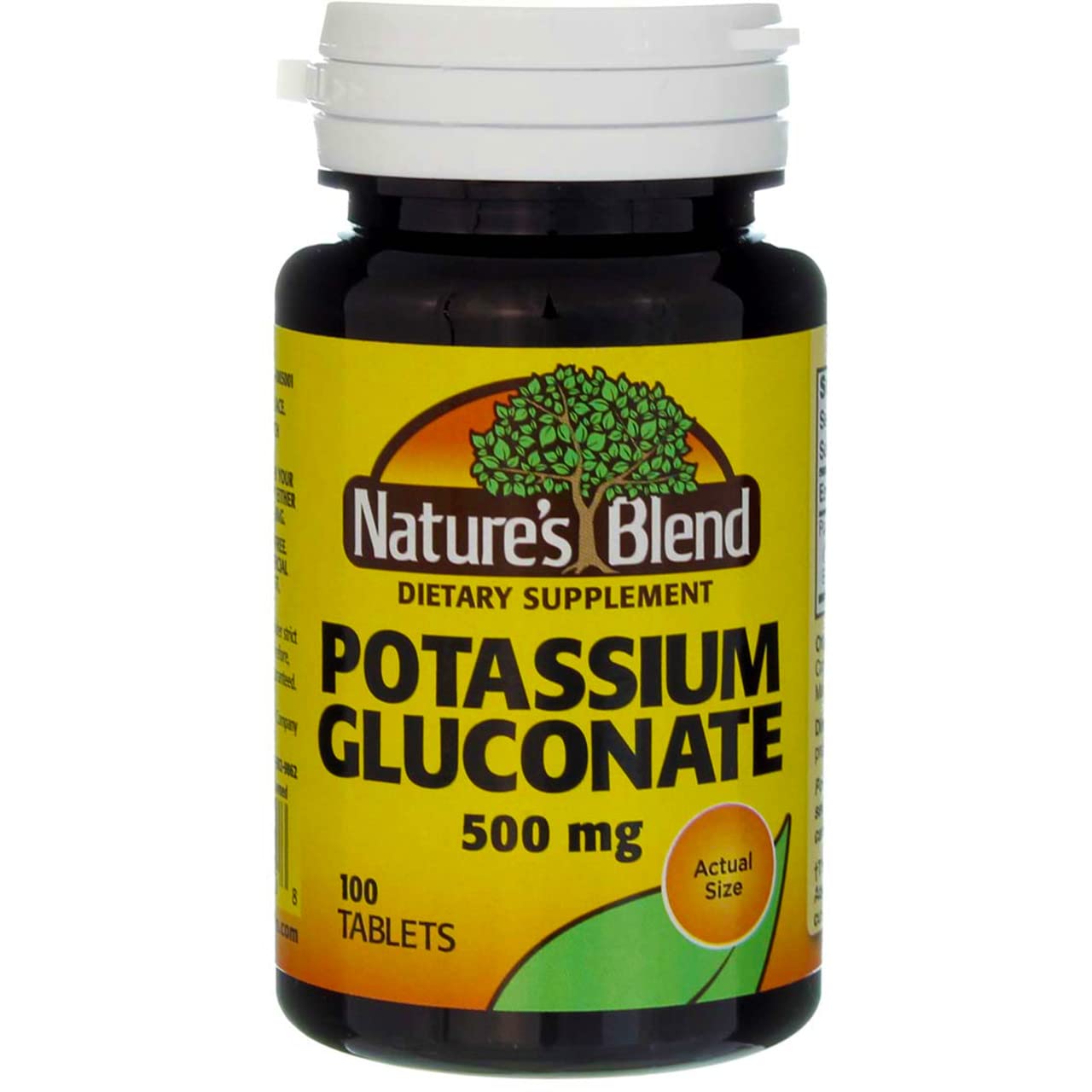 Nature's Blend Potassium Gluconate 500 mg - 100 Tabs | Potassium Supplement
