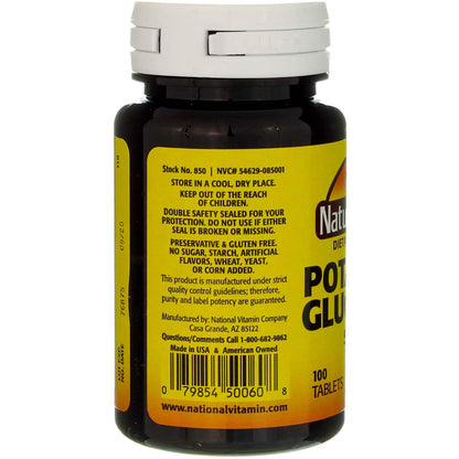 Nature's Blend Potassium Gluconate 500 mg - 100 Tabs | Potassium Supplement