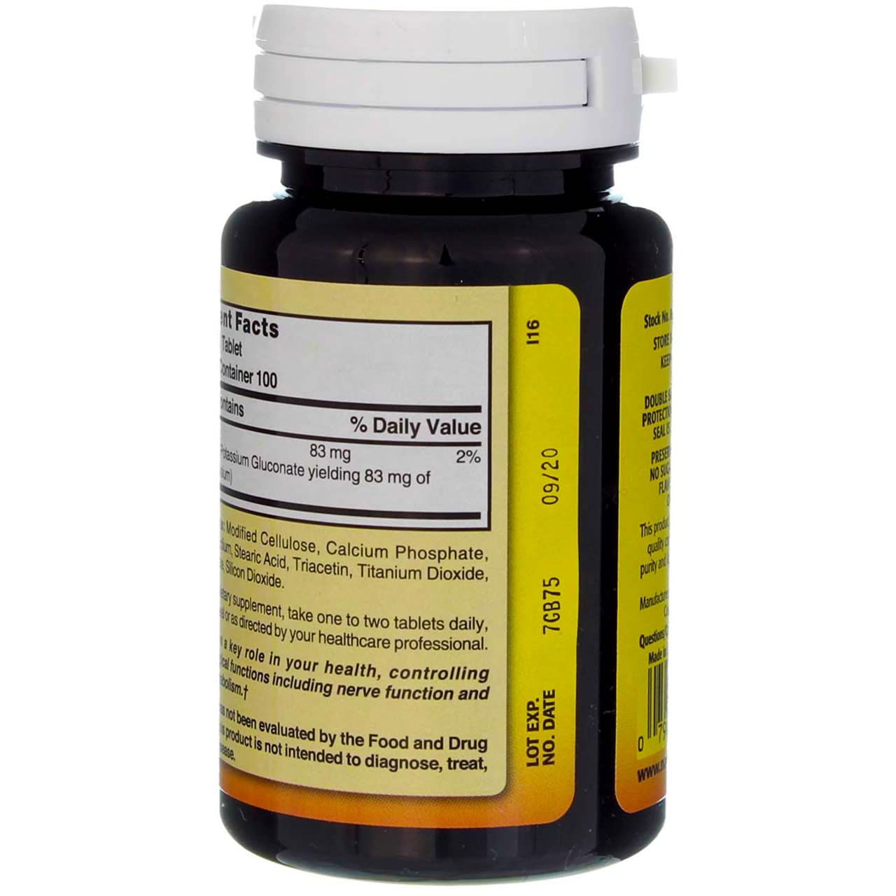 Nature's Blend Potassium Gluconate 500 mg - 100 Tabs | Potassium Supplement