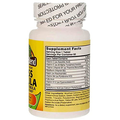 Nature's Blend Stress Formula Vitamins – 60 Tabs, 079854201000 | Nutritional Supplement