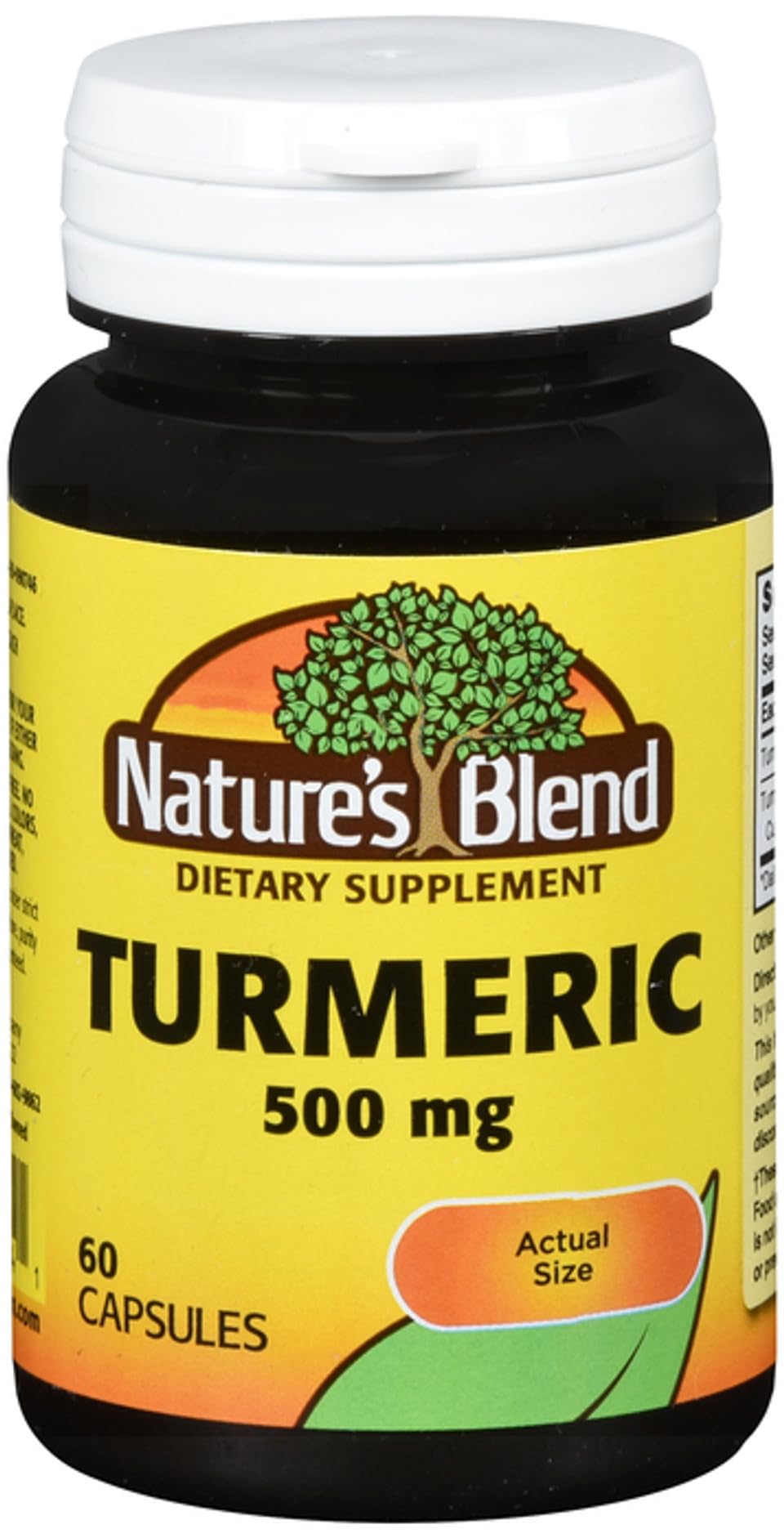 Nature's Blend Turmeric 500mg - 60 Capsules (Pack of 2) | Gluten-Free