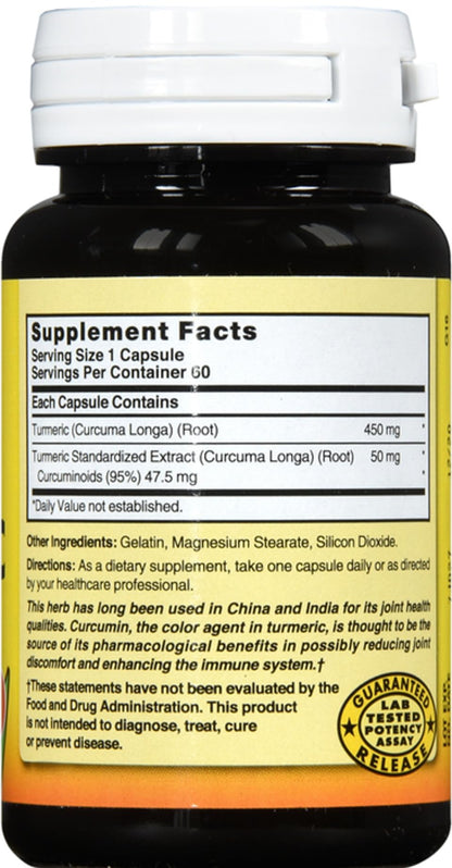 Nature's Blend Turmeric 500mg - 60 Capsules (Pack of 2) | Gluten-Free